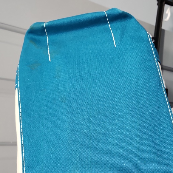 L.L. Bean Teal Blue Green Custom Monogrammed Brooke Boat & Tote Canvas Bag - Picture 6 of 13